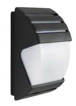 Schwarze Außenleuchte IP54 H:30cm blendarm E27