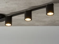 Schwarze Deckenlampe GU10 L:110 cm Mehrflammig Zeitlos