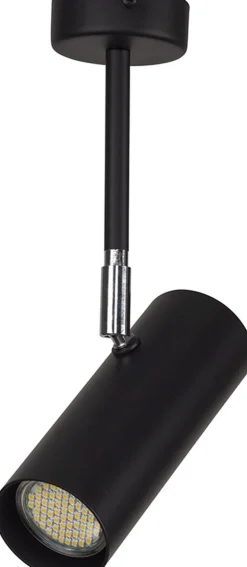 Schwarze Deckenleuchte verstellbar GU10