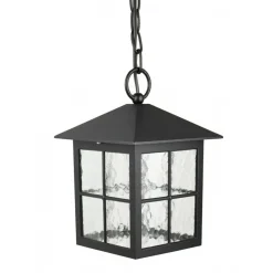 Schwarze Hängelampe außen Rustikal IP43 BAARLE