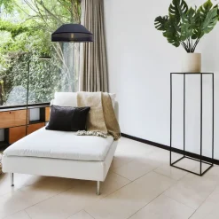 Schwarze Hängelampe blendarm Stoff wohnlich B:45 cm E27