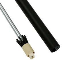 Schwarze Hängelampe Metall Zylinder G9 schmal