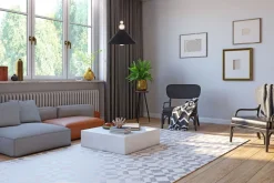 Schwarze Hängeleuchte Holz Metall Ø26 cm E27 gemütlich