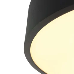 Schwarze LED Deckenlampe Metall Kunststoff 40 W 2700 K