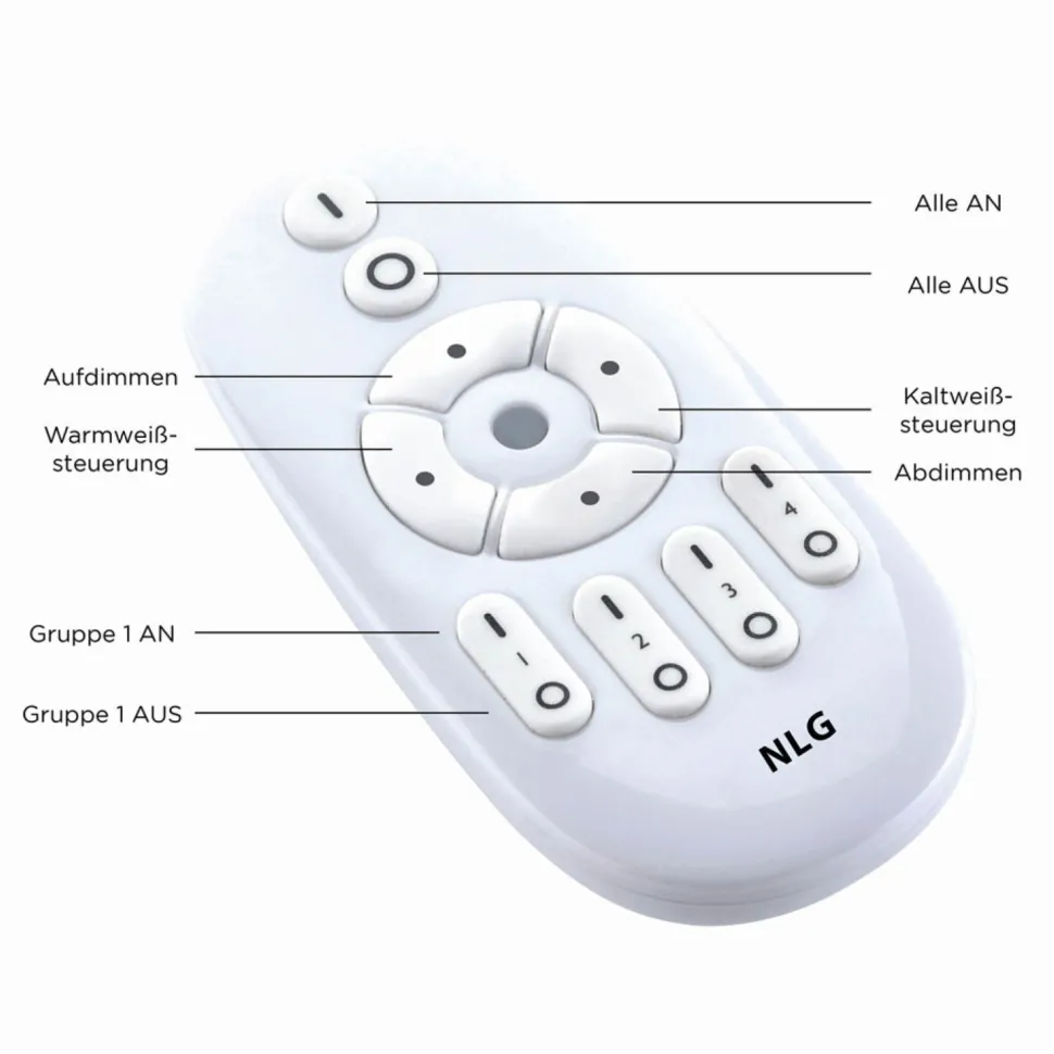 Schwarze LED Deckenlampe dimmbar Ø40 cm Fernbedienung