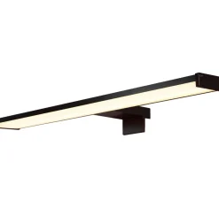 Schwarze LED Spiegelleuchte Aluminium IP44 12 W 60 cm