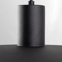 Schwarze Pendelleuchte Metall Ø41 cm rund E27 Loft