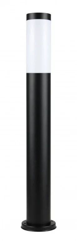 Schwarze Pollerleuchte BETULA 65cm Edelstahl IP44