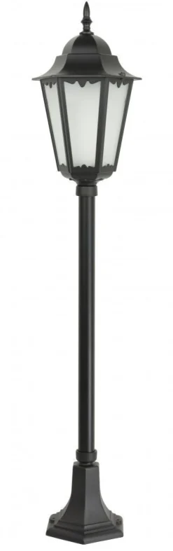 Schwarze Schinkellaterne 115cm Rustikal Aluminium