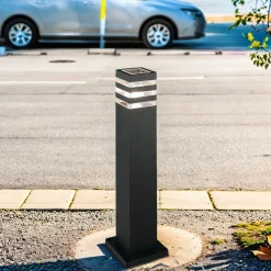 Schwarze Stehleuchte KARALIS Aluminium 65cm Lampe