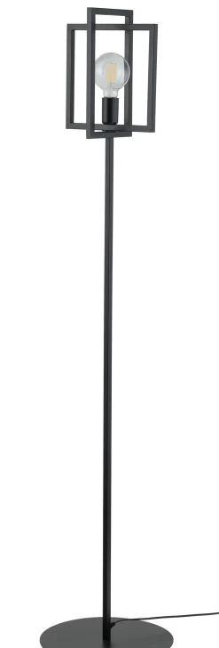 Schwarze Stehleuchte Metall Lesen 161 cm E27 dekorativ