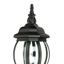 Schwarze Wand Außen Lampe rustikal regenfest BREST