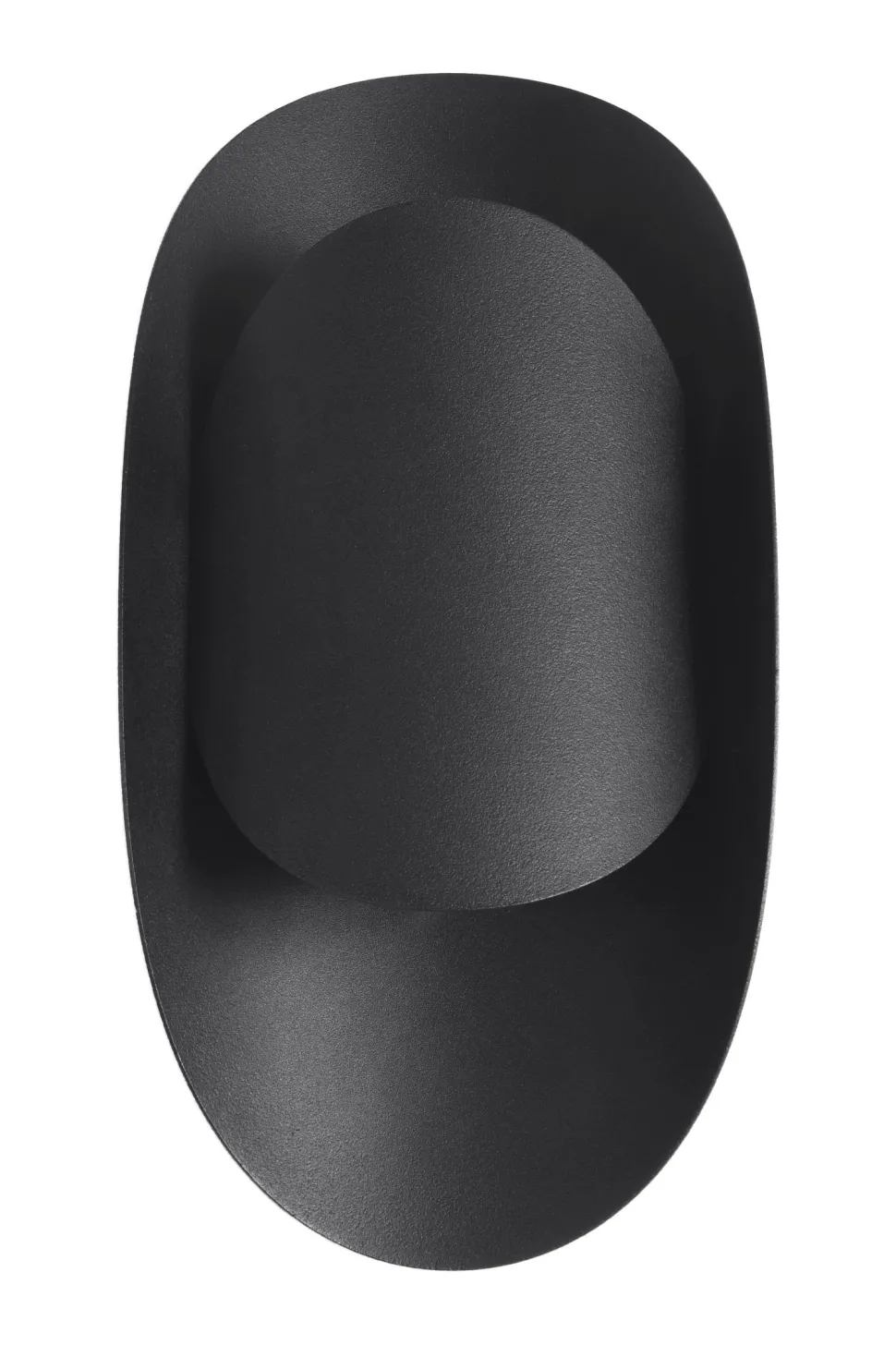 Schwarze Wandlampe indirekt H: 30 cm G9 Modern HEDDO