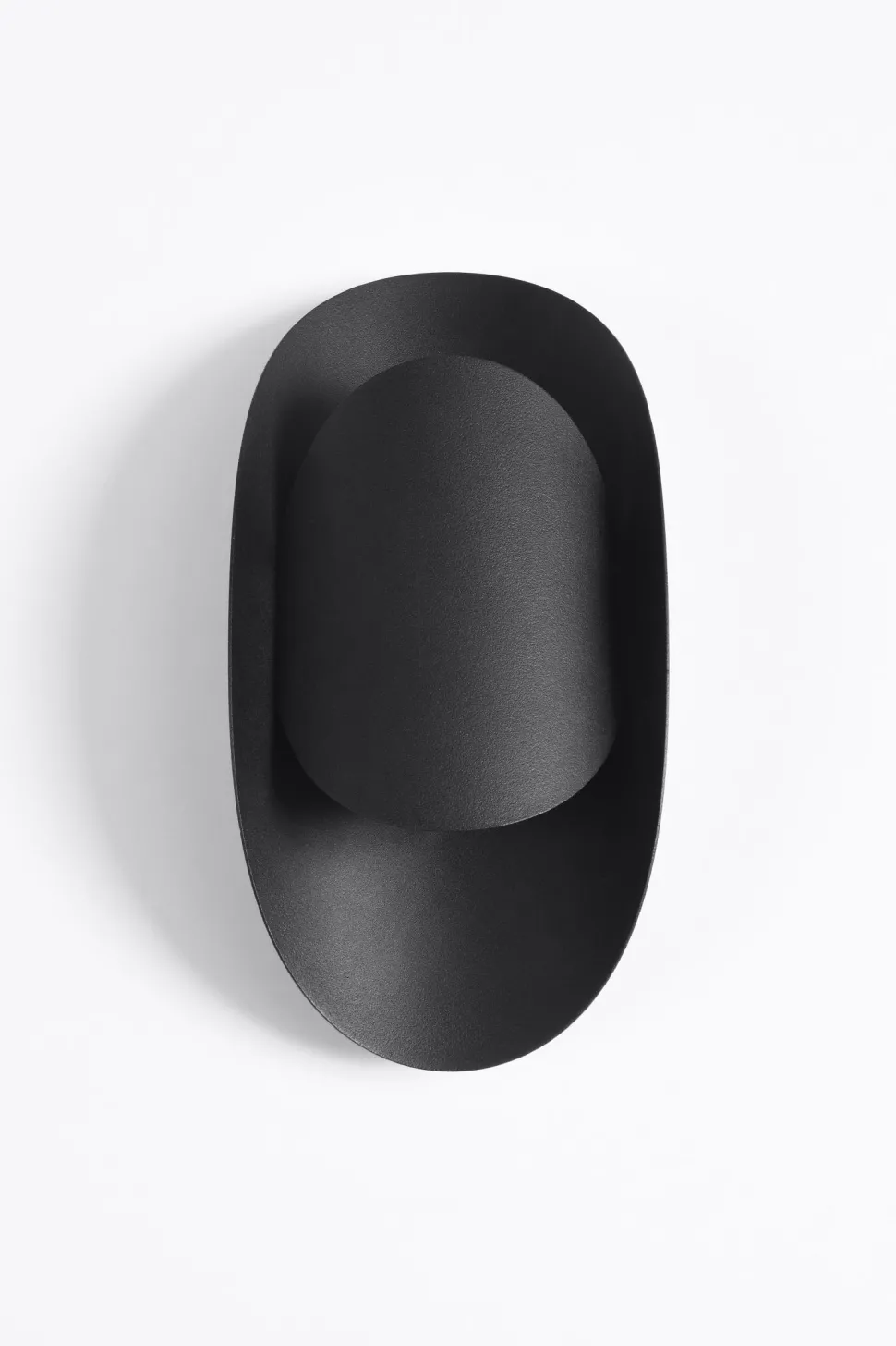 Schwarze Wandlampe indirekt H: 30 cm G9 Modern HEDDO