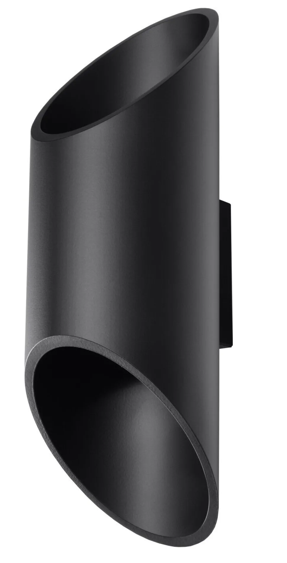 Schwarze Wandleuchte Up & Down Spot Ø10cm H:30cm