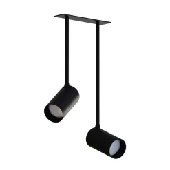 Schwarzer Deckenstrahler Modern H:41cm verstellbar GU10