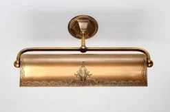 Schwenkbare Bilderlampe Messing massiv E14 B:34 cm