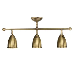 Schwenkbare Deckenlampe Rustikal Bronze Hell