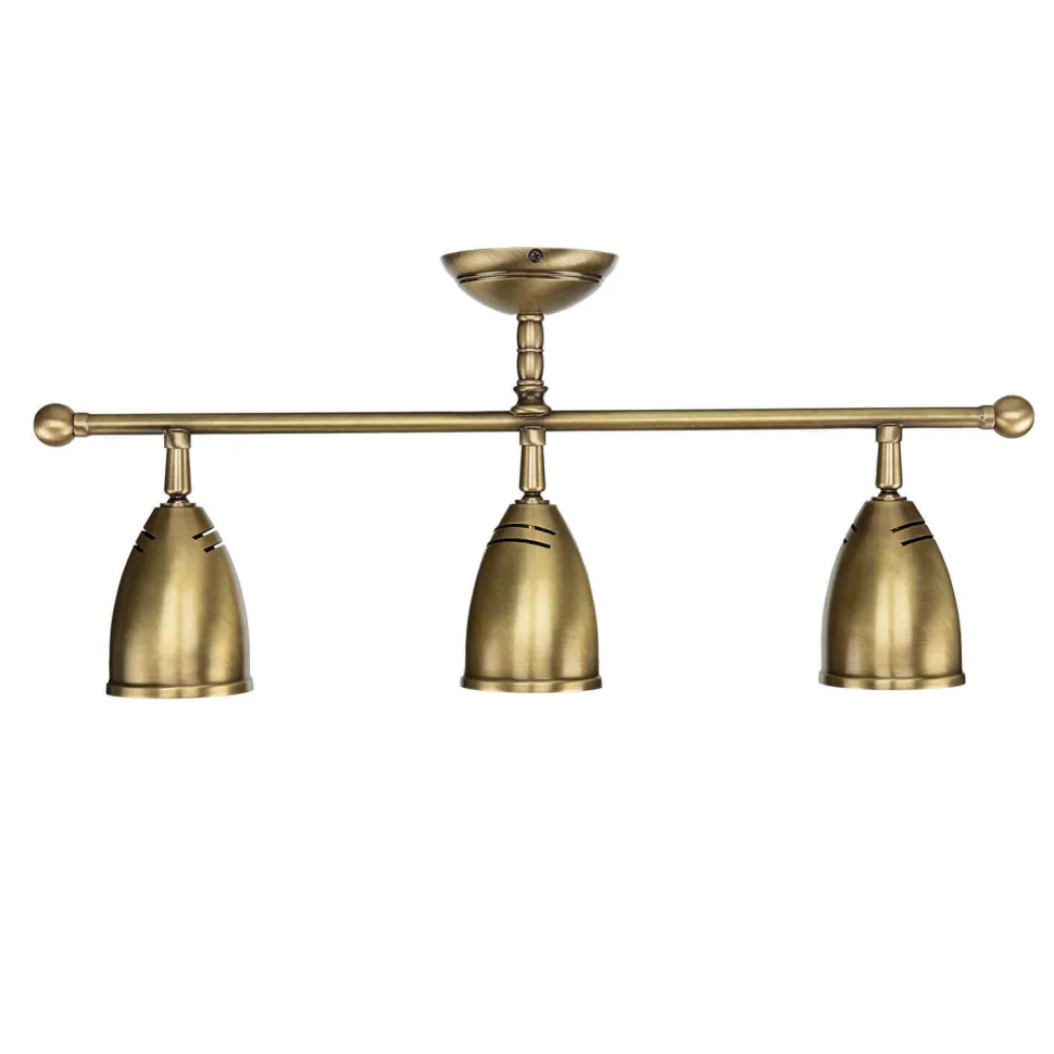 Schwenkbare Deckenlampe Rustikal Bronze Hell