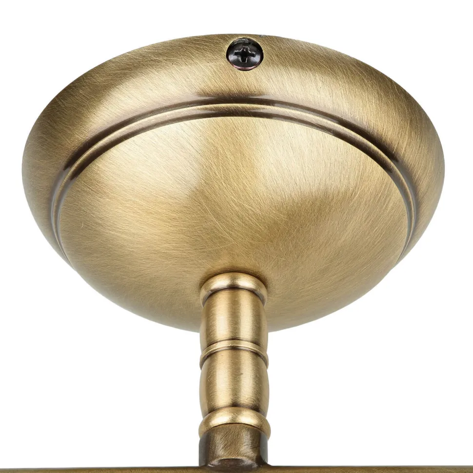 Schwenkbare Deckenleuchte Rustikal Bronze Hell