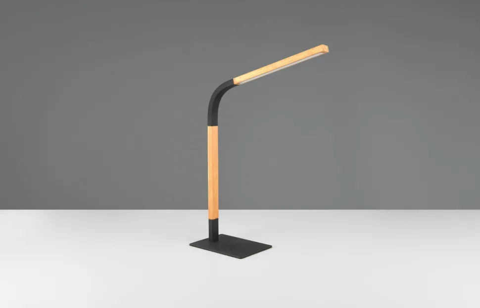 Schwenkbare LED Tischleuchte dimmbar Metall Schwarz 7 W