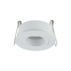 Schwenkbarer Einbauspot Metall Ø7,5 cm IP65 Weiß