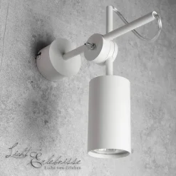 Schwenkbarer Wandstrahler in weiß