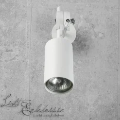 Schwenkbarer Wandstrahler in weiß