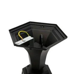 Sockel Wegeleuchte Schwarz PARIS Landhausstil E27