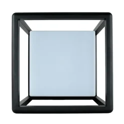 Sockelleuchte Aluminium E27 IP65 25,5 cm Graphit eckig