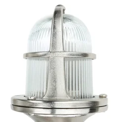 Sockelleuchte außen 25 cm E27 IP64 Messing Glas