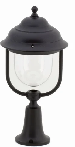 Sockelleuchte außen Garten Schwarz IP43 43 cm Rustikal