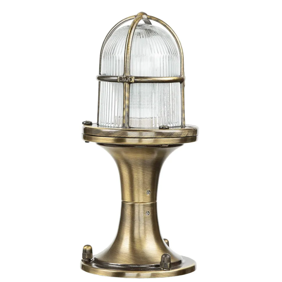 Sockelleuchte außen Messing H:25cm Terrasse Weg