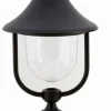 Sockelleuchte außen Schwarz 57 cm IP43 E27 Rustikal