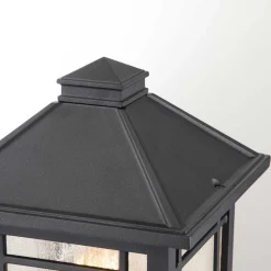 Sockelleuchte Garten E27 IP44 44,5 cm hoch Schwarz