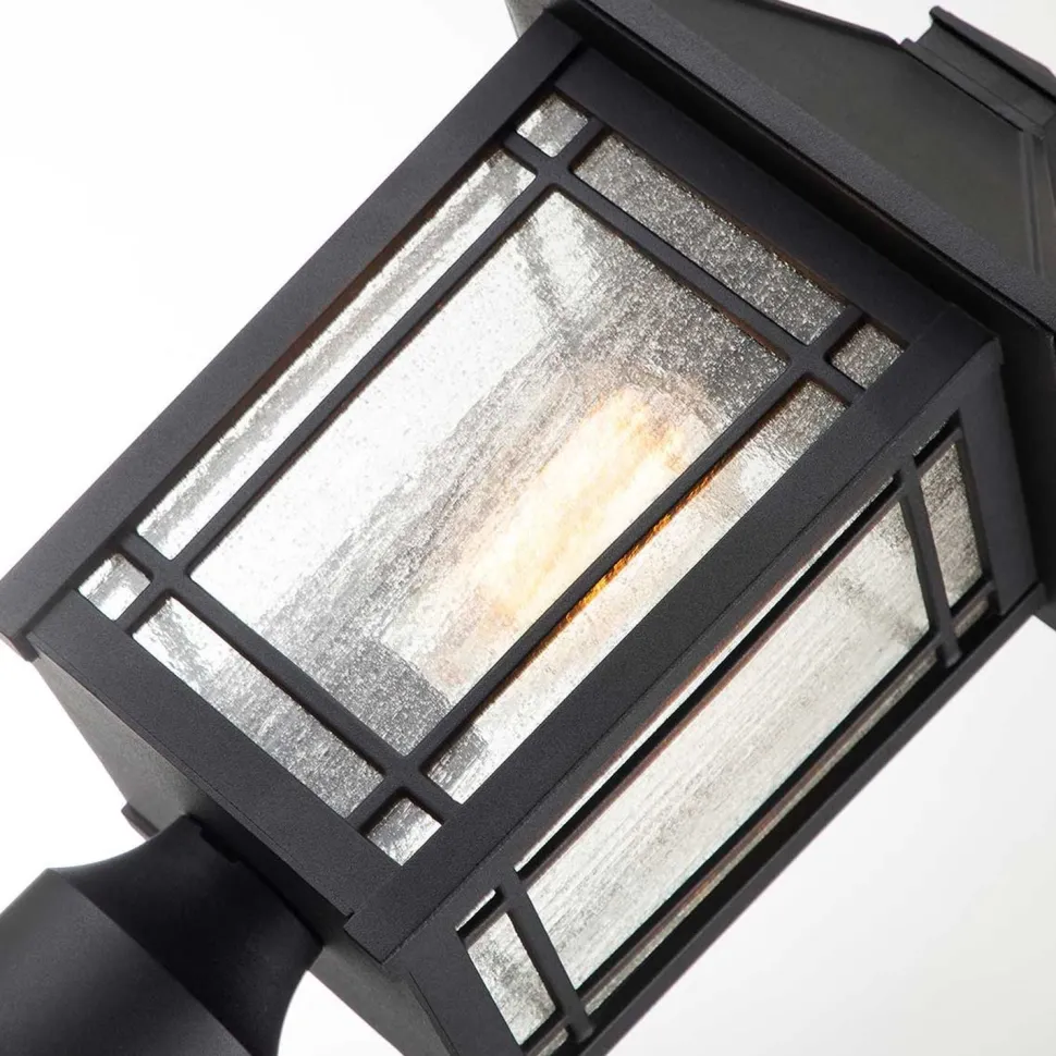 Sockelleuchte Garten E27 IP44 44,5 cm hoch Schwarz