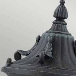 Sockelleuchte Vintage Rustikal Schwarz Grün antik 41 cm