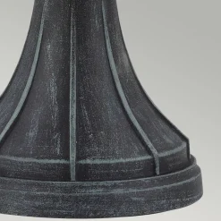 Sockelleuchte Vintage Rustikal Schwarz Grün antik 41 cm