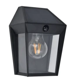 Solar Wandlampe mit Bewegungssensor E27 IP44 H:20,5 cm