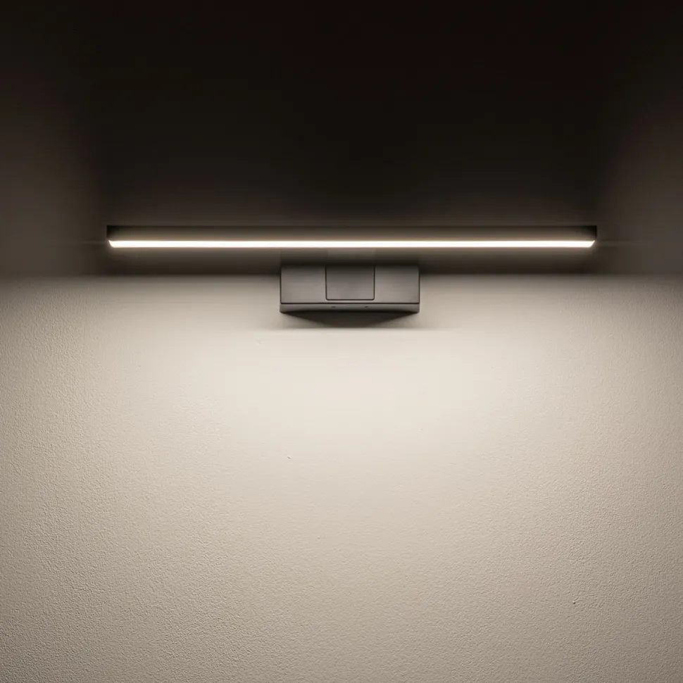 Spiegelleuchte LED Schwarz IP44 3000 K 550 lm warmweiß