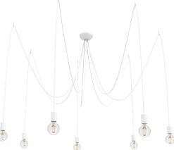 Spinnen Hängeleuchte SPIDER in Weiß 7-flmg