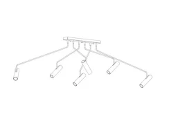 Spot Deckenleuchte weiß 6-flmg.