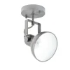 Spot Lampe Anthrazit Metall rund Retro praktisch