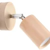 Spot Lampe Holz rund GU10 Modern wohnlich VESUVIA