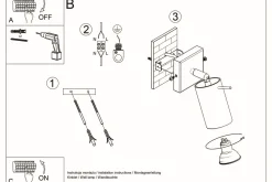 Spot Lampe Metall verstellbar B: 8 cm Chrom GU10