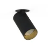 Spot Lampe Unterputz in Schwarz Gold GU10 verstellbar