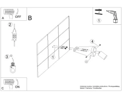 Spot Lampe Wand Schwarz rund Ø 8 cm klein für E27