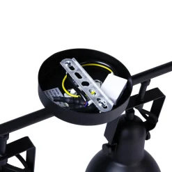 Spot Leuchte Schwarz Metall lang Retro praktisch