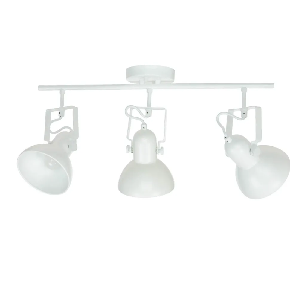 Spot Leuchte Weiß Metall 3x E14 Retro praktisch