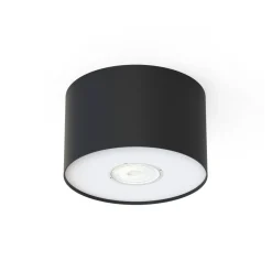 Spot Schwarz GU10 Ø 12,7 cm klein H: 8 cm Modern Aufputz